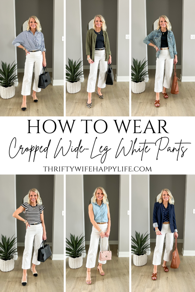 How to Wear Cropped Wide-Leg White Pants
