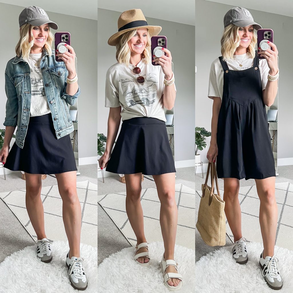 Summer Mom Capsule Wardrobe with graphic tee styled three days