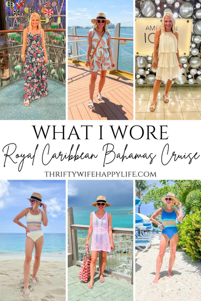 What I wore on a royal caribbean bahamas cruise pinterest collage