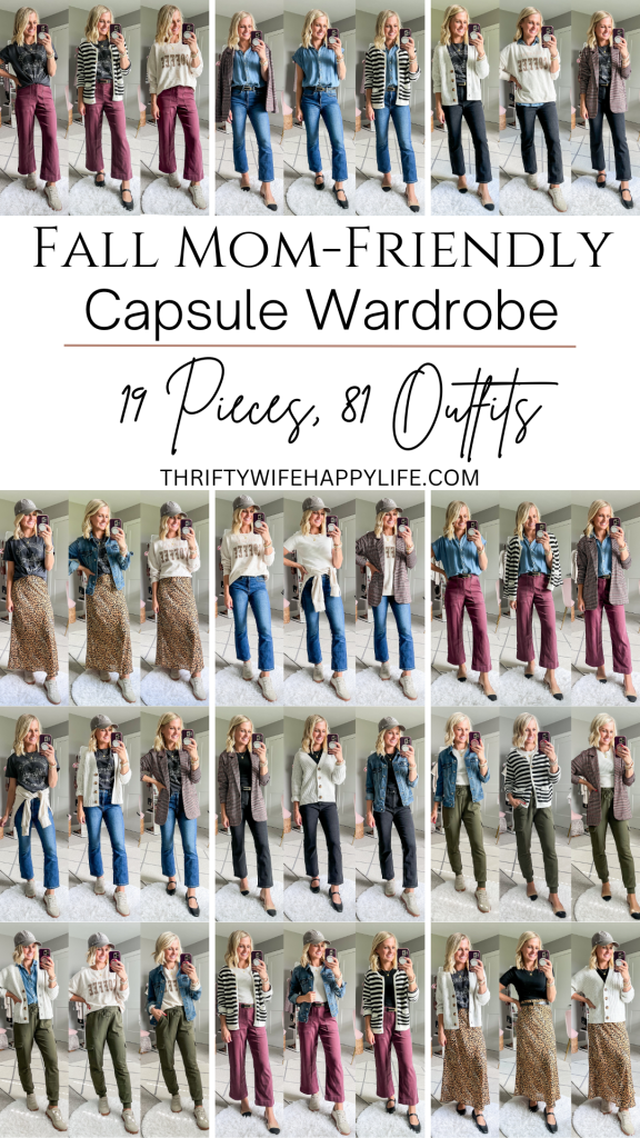 fall mom friendly capsule wardrobe