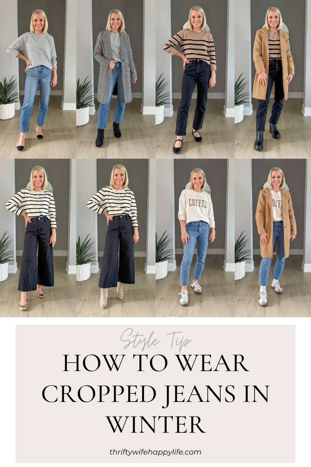 From Fall to Winter: How to Wear Cropped Jeans in Winter