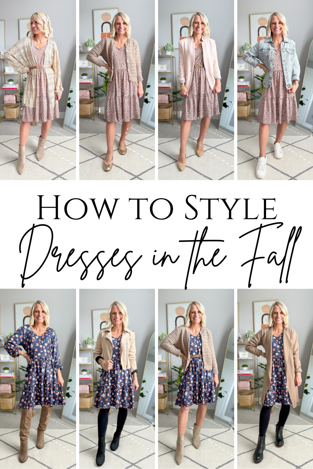 How to Style Dresses in the Fall