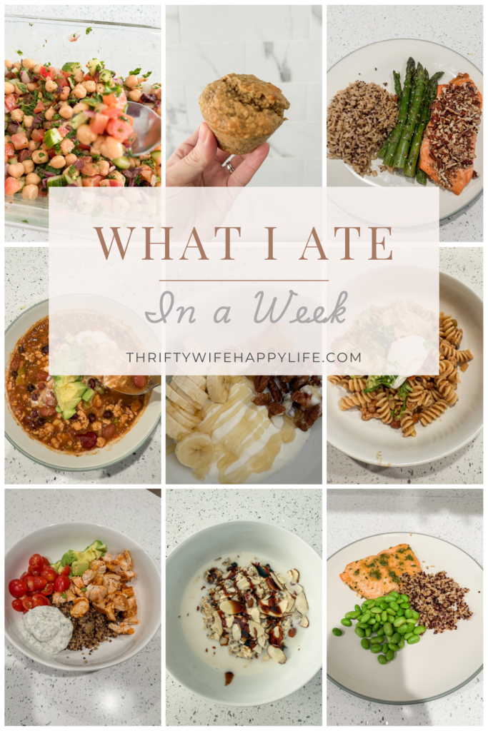 What I ate in a week. Healthy meal ideas. 