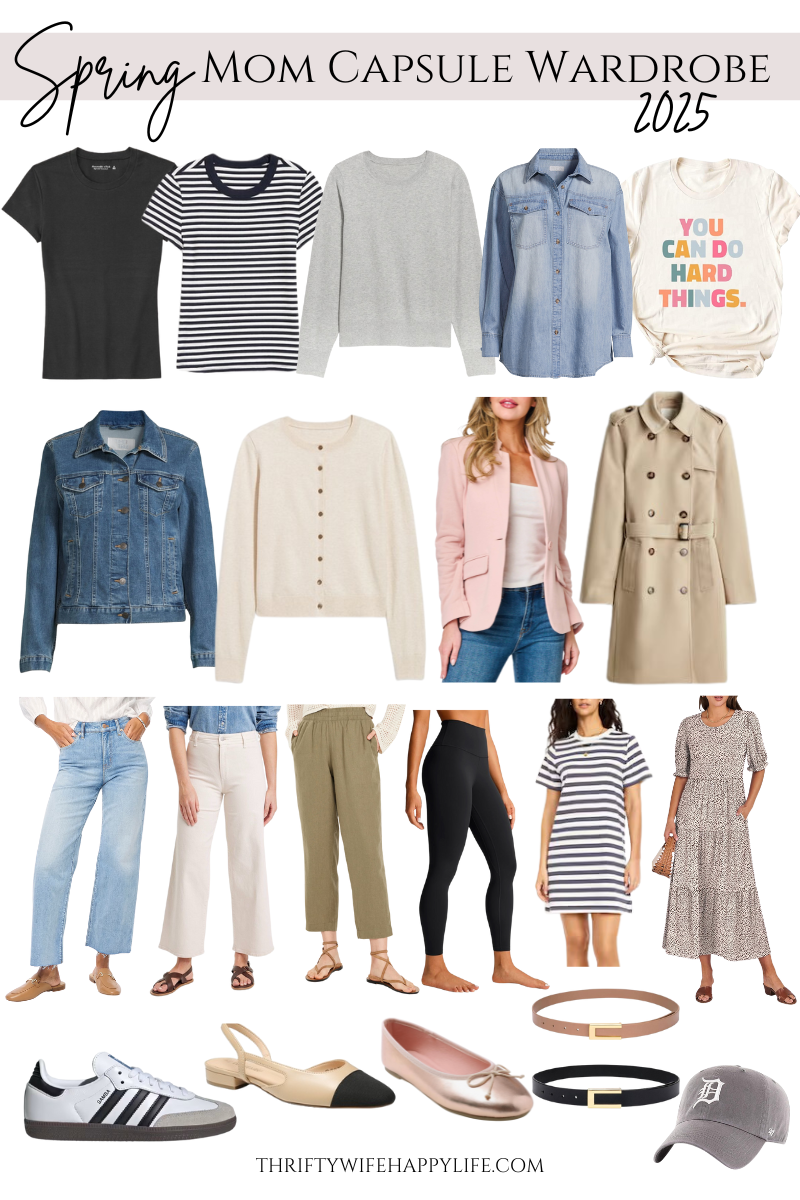 Elevated Mom-Friendly Spring Capsule Wardrobe for 2025