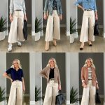 How to Wear Cropped Wide Leg Pants for Spring with six different outfit ideas using Target wide leg pants