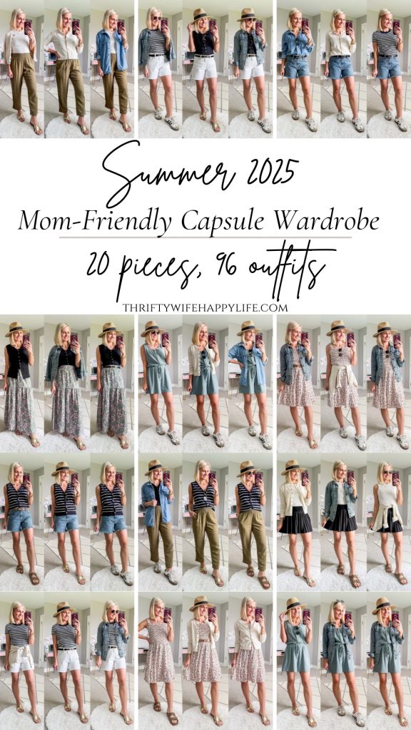 Summer mom capsule wardrobe