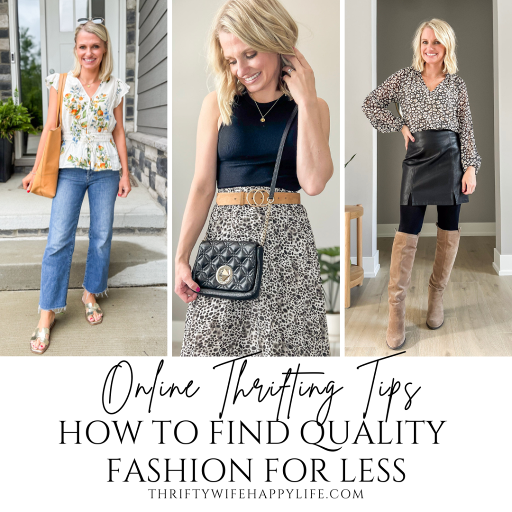 Online thrifting tips for how to finds quality fashion for less