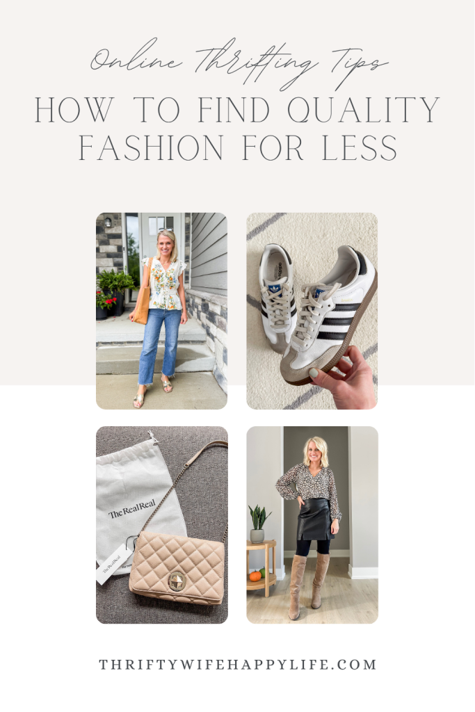 Tips for thrifting online for quality fashion