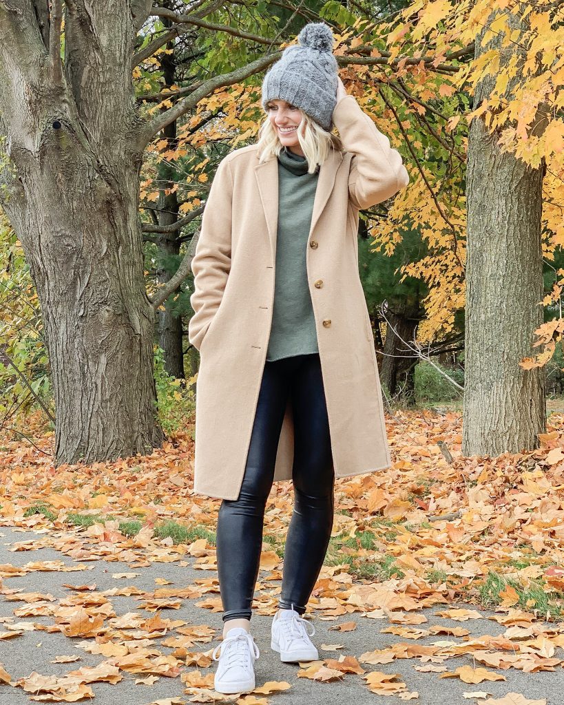 Thrifted Gap Wool Coat styled for fall.