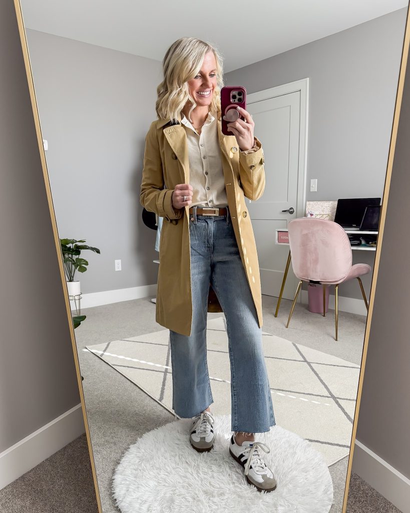 Thrifted J.Crew trench coat