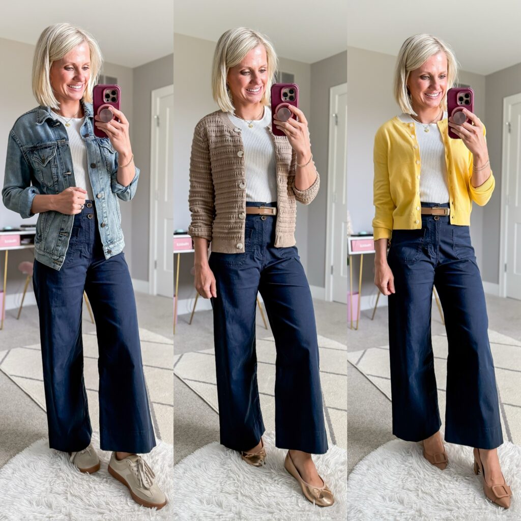 teacher capsule wardrobe three outfit inspiration for fall