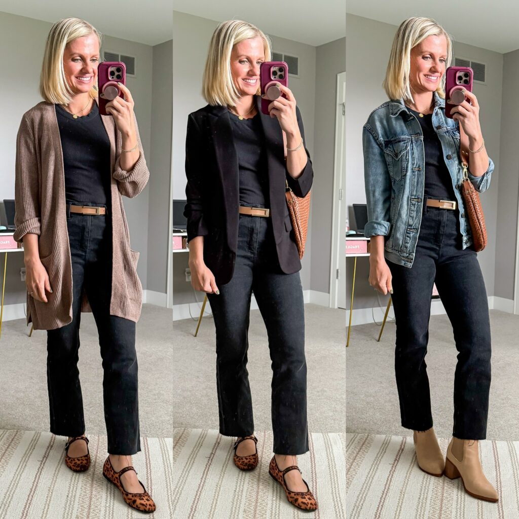 fall capsule wardrobe outfit ideas for moms