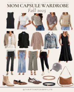 Trendy and Fun Mom-Friendly Fall Capsule Wardrobe - Thrifty Wife Happy Life