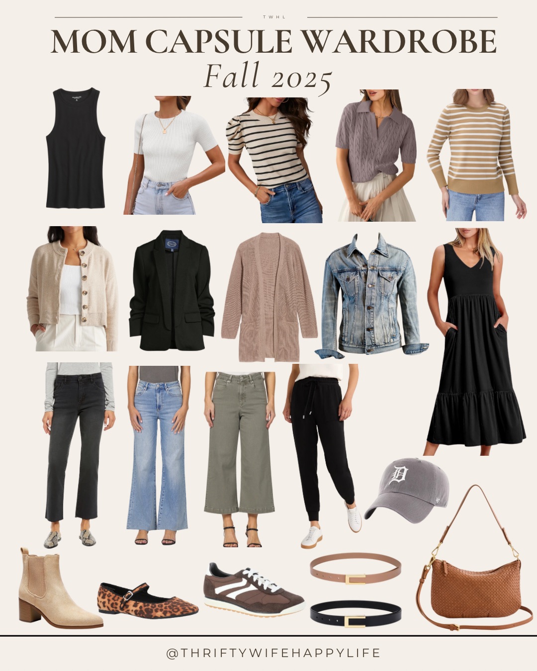 Trendy and Fun Mom-Friendly Fall Capsule Wardrobe