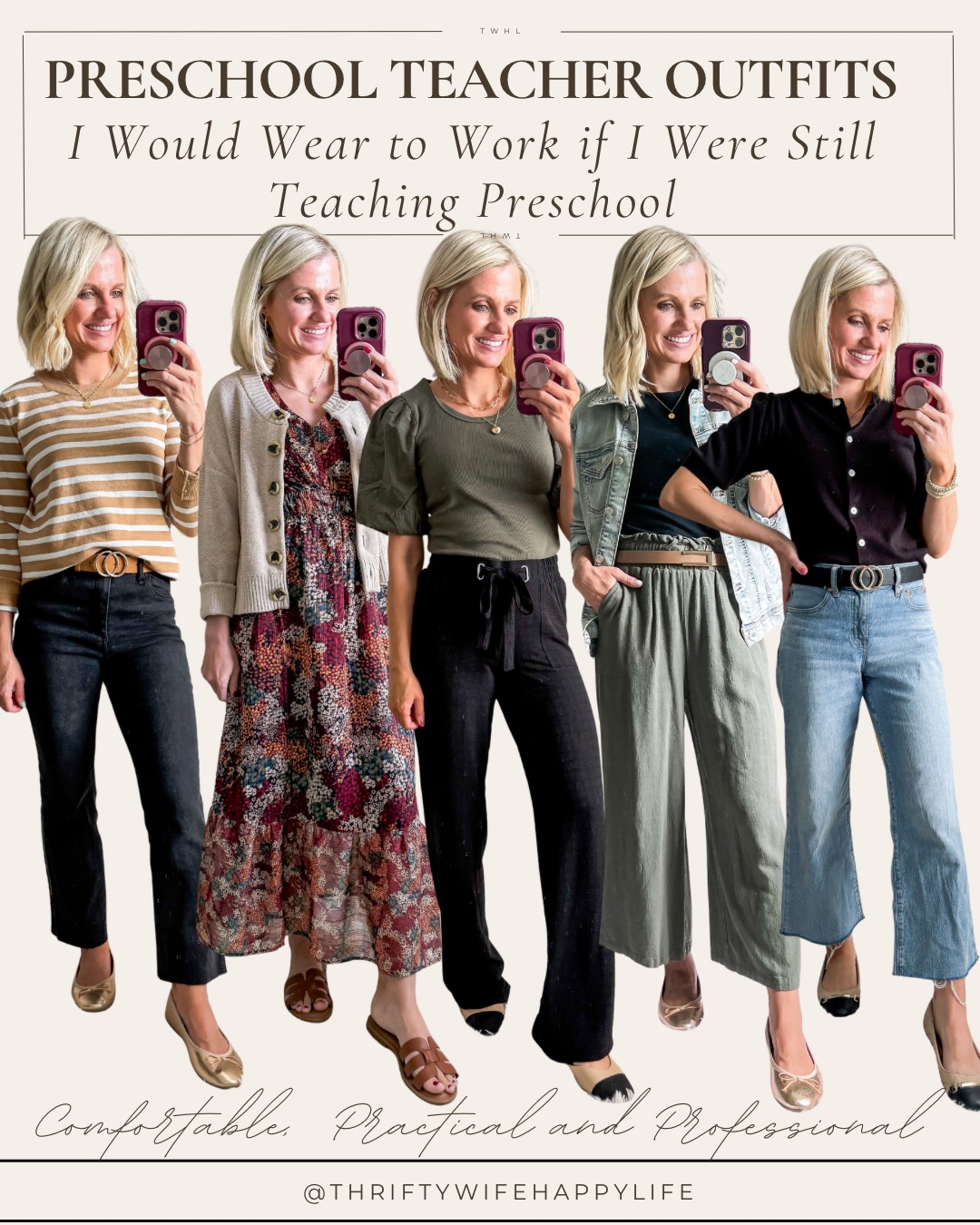 Comfortable, Practical and Professional Preschool Teacher Outfits