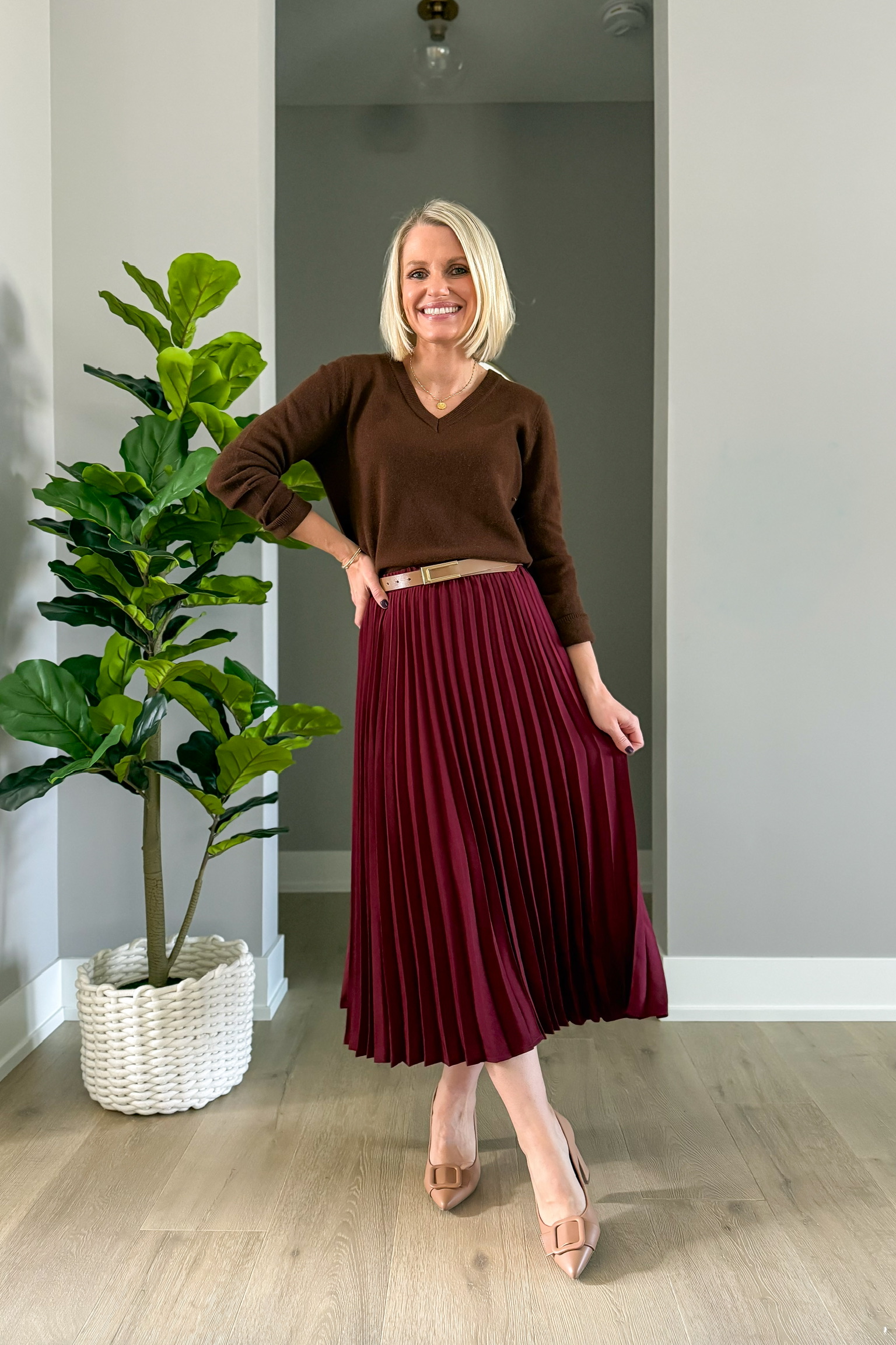 How to Wear Brown for Fall - Thrifty Wife Happy Life