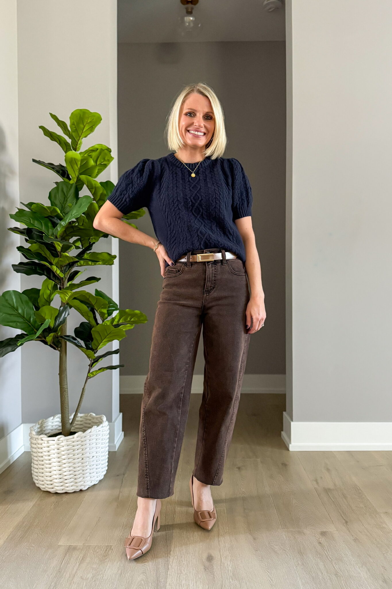 How to Wear Brown for Fall - Thrifty Wife Happy Life