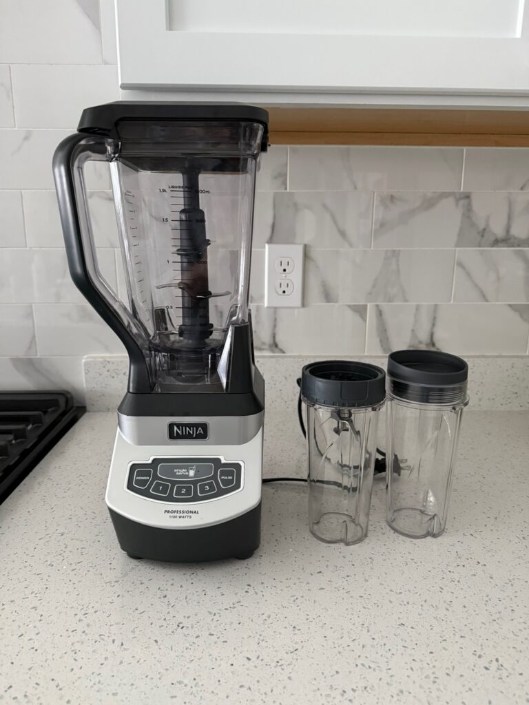 ninja blender and cups