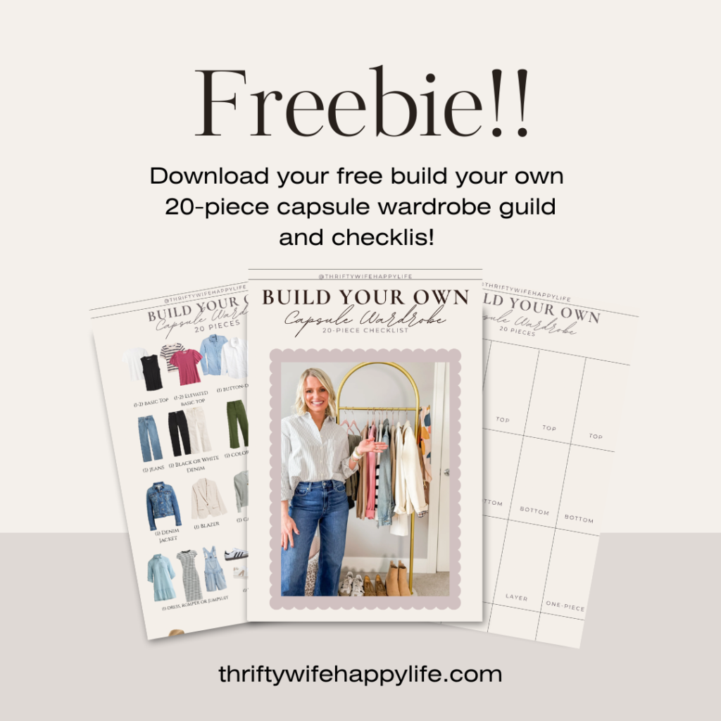 Capsule Wardrobe Freebie Checklist