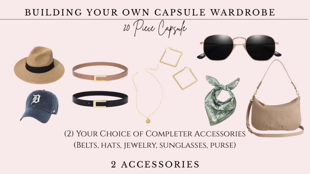 how to build your own 20 piece capsule wardrobe choosing accessories