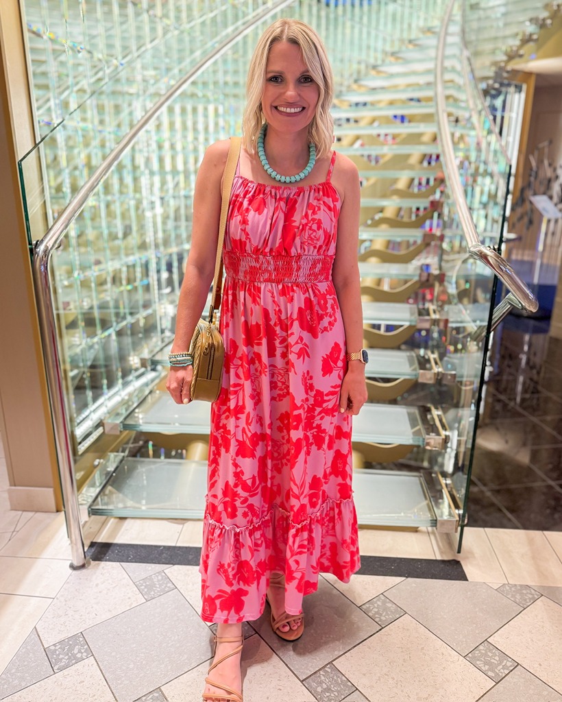 cruise dinner outfit maxi dress