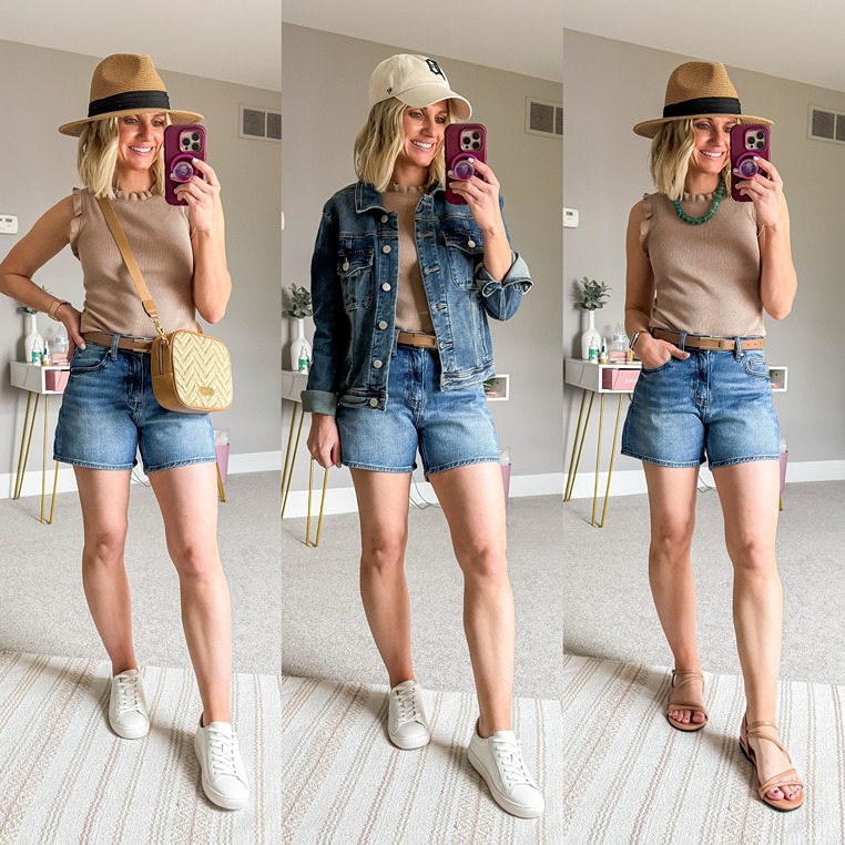 jean shorts outfit ideas for summer 2026