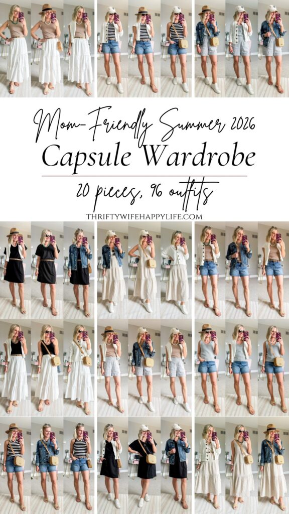 summer 2026 capsule wardrobe for moms