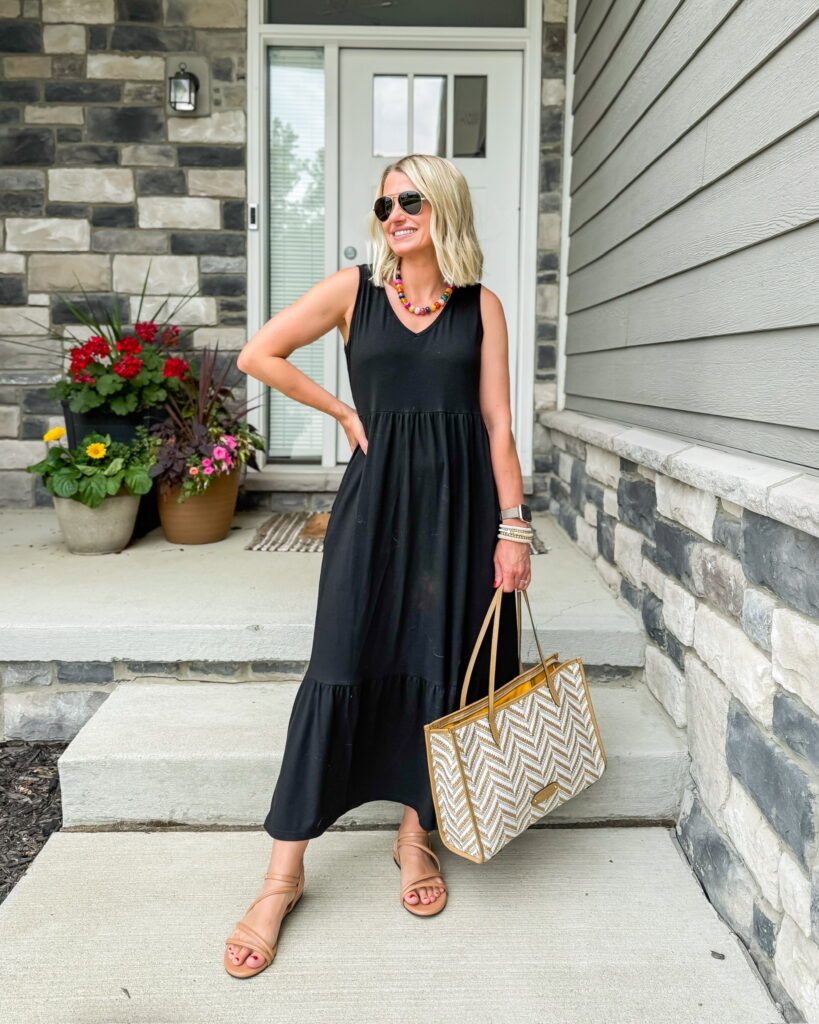 maxi dress summer outfit idea