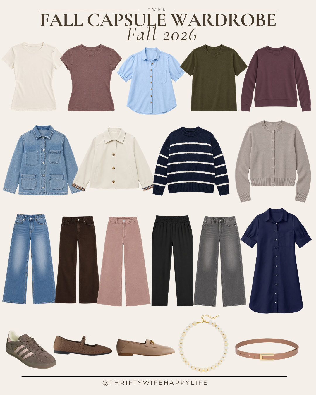 Fall Capsule Wardrobe 2026: 20 Pieces, 120 Easy to Style Outfits